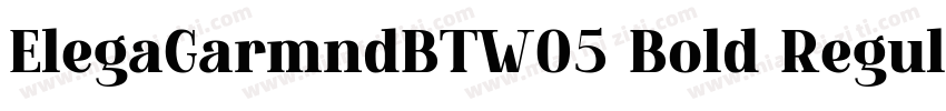 ElegaGarmndBTW05 Bold Regular字体转换